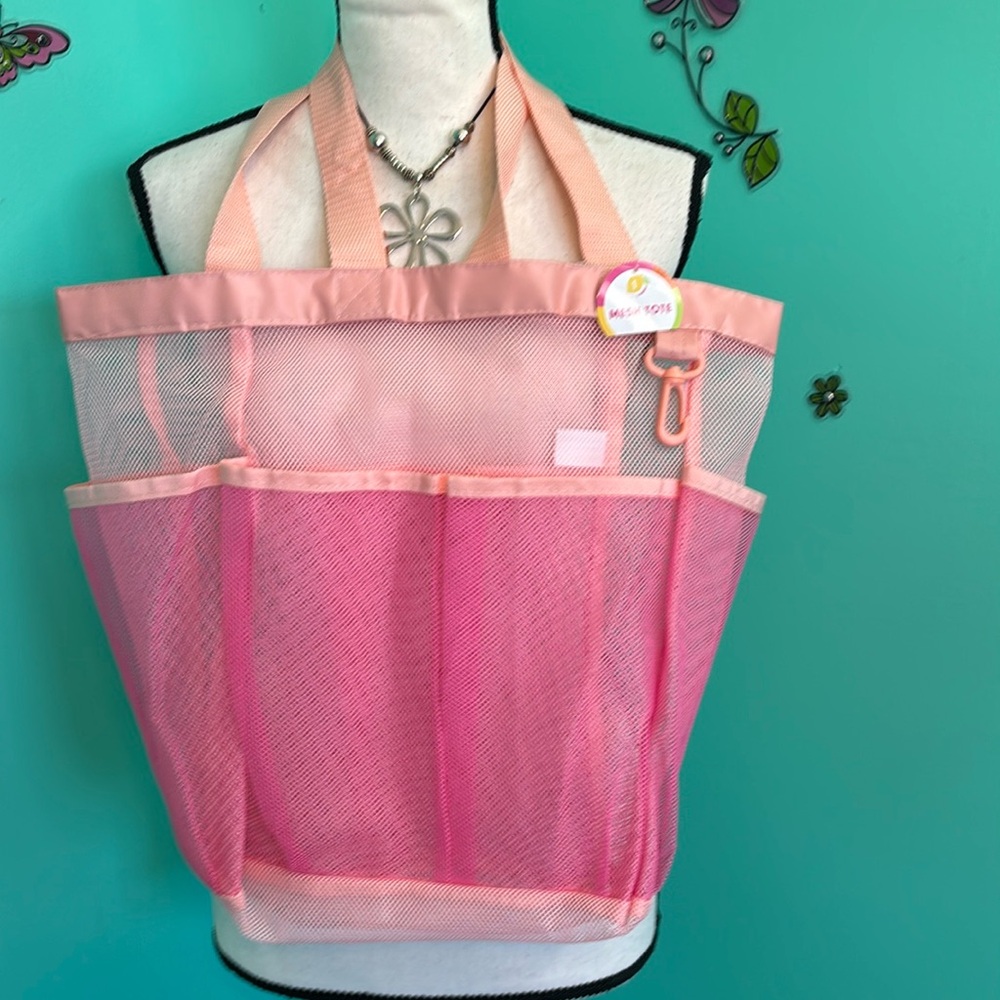 Adorable Mesh 6 pocket Tote